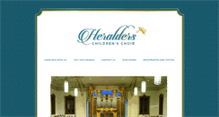 Desktop Screenshot of heralderschildrenschoir.com