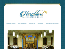 Tablet Screenshot of heralderschildrenschoir.com